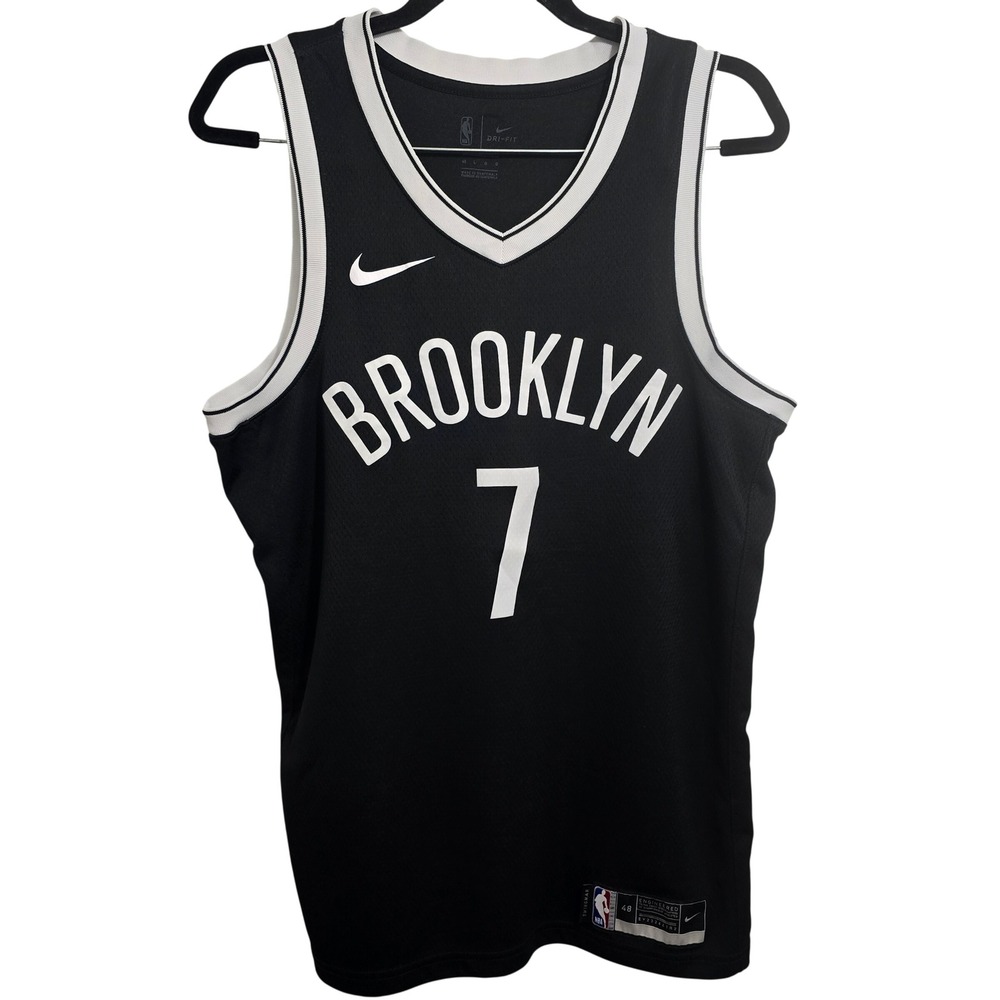 Nike NBA Brooklyn Nets Kevin‎ Durant #7 Jersey Mens size Large 48 Black Swingman